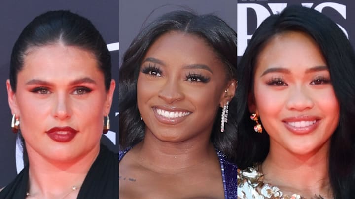 Ilona Maher, Simone Biles, Suni Lee at the 2025 ESPY Awards.