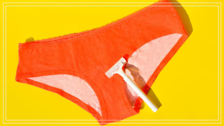 Orange bikini bottoms.