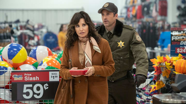 (L to R) Gina Gershon and Patrick Dempsey star in TriStar Pictures and Spyglass Media Group, LLC THANKSGIVING