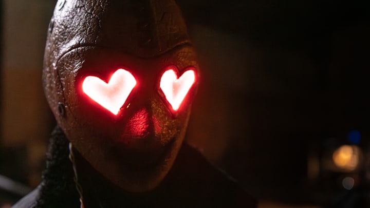 The Heart Eyes killer from Screen Gems and Spyglass Media Group's HEART EYES