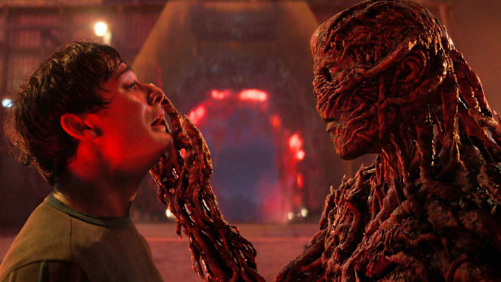 Noah Schnapp as Will Byers and Jamie Campbell Bower as Vecna in Stranger Things season 5. 