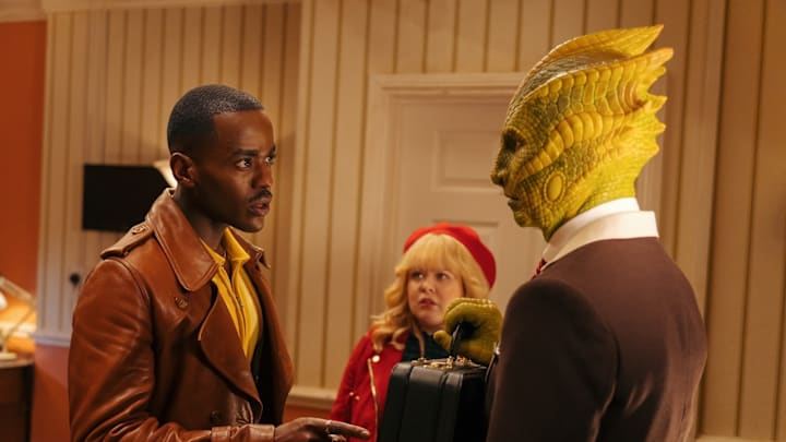 The Doctor meets several new friends in the latest Christmas special, "Joy to the World".