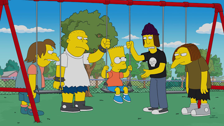 THE SIMPSONS: Bart takes a dare, and ends up in the hospital. To cover for himself and Homer, he says he went to Heaven and met Jesus. Christian producers offer the Simpsons a movie deal, which Homer takes. But Bart cant deal with the guilt and comes clean to Marge after the movie is finished in the all-new Barts Not Dead episode of THE SIMPSONS airing Sunday, Sept. 30, (8:00-8:30 PM ET/PT). THE SIMPSONS  and © 2018 TCFFC ALL RIGHTS RESERVED.