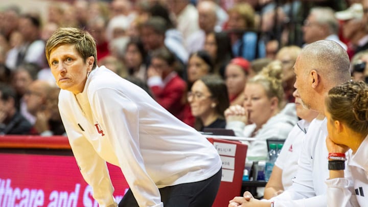 Indiana Head Coach Teri Moren during the Indiana versus Stanford women's basketball game at Simon Skjodt Assembly Hall on Sunday, Nov. 17, 2024.