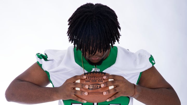 Kendall Guervil, a football player at Fort Myers High School, is a News-Press All Area finalist.