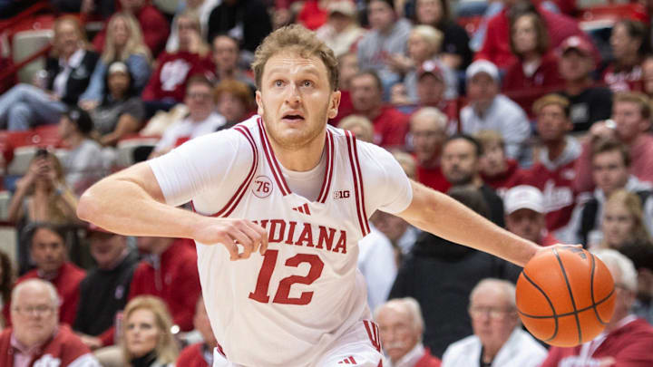 Indiana's Tucker DeVries (12) Indiana's Tucker DeVries (12)