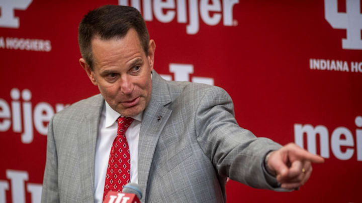 Indiana's newly announced head coach of football Curt Cignetti speaks to the media on Friday, Dec.