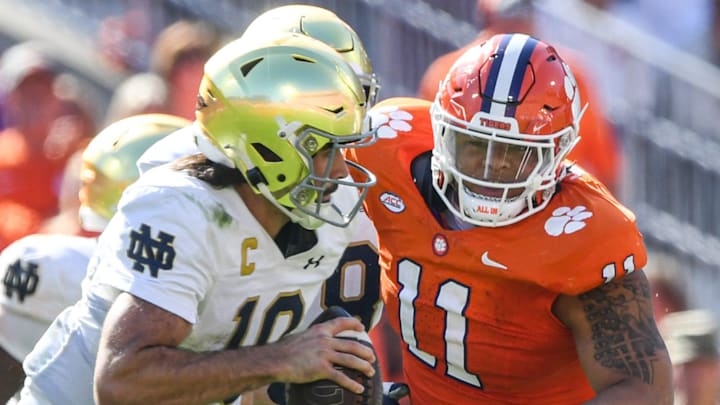 Clemson defensive lineman Peter Woods (11) 