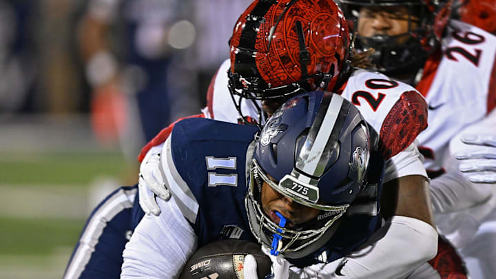 Images from the San Diego State at Nevada football game at Mackay Stadium on Saturday Oct. 11, 2025. SDSU won 44-10. Images from the San Diego State at Nevada football game at Mackay Stadium on Saturday Oct. 11, 2025. SDSU won 44-10.