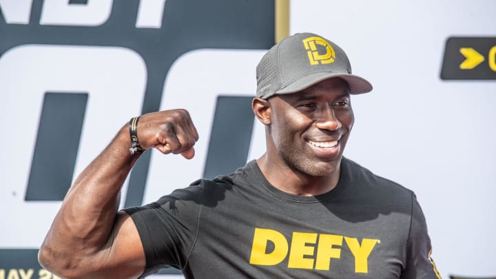 Pro Football Hall of Fame running back, Terrell Davis walks the red carpet during the 103rd Indianapolis 500, Sunday, May 26, 2019. Pro Football Hall of Fame running back, Terrell Davis walks the red carpet during the 103rd Indianapolis 500, Sunday, May 26, 2019.