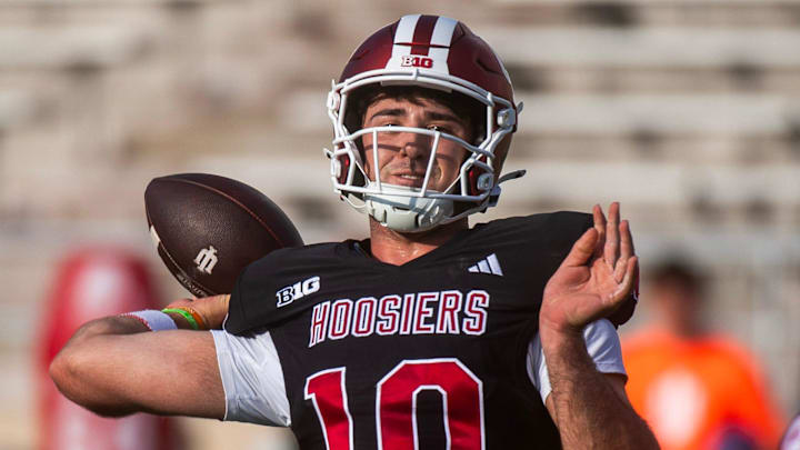 Josh Hoover began his quest to fill Fernando Mendoza’s enormous shoes on Thursday.