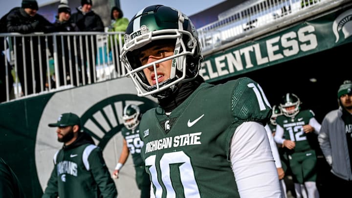 Michigan State's Payton Thorne exits the tunnel to the field before the Spartans game against Indiana on Saturday, Nov. 19, 2022, at Spartan Stadium in East Lansing.
221119 Msu Indiana 010a Michigan State's Payton Thorne exits the tunnel to the field before the Spartans game against Indiana on Saturday, Nov. 19, 2022, at Spartan Stadium in East Lansing.
221119 Msu Indiana 010a