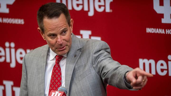 Indiana's newly announced head coach of football Curt Cignetti speaks to the media on Dec. 1. Indiana's newly announced head coach of football Curt Cignetti speaks to the media on Dec. 1.