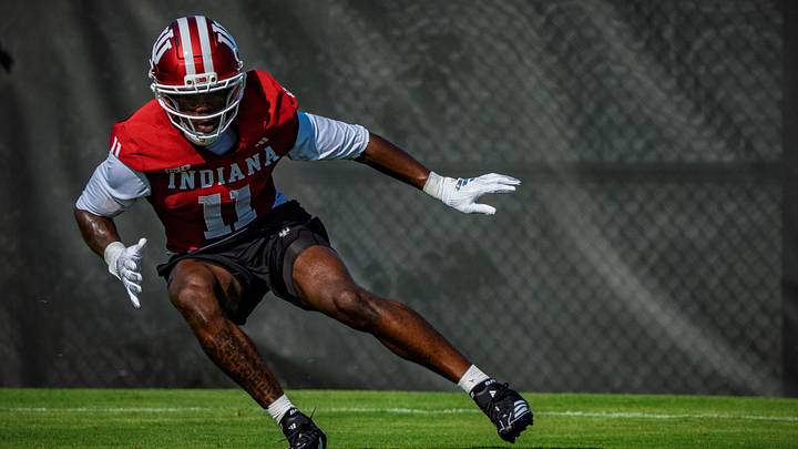 Indiana's Nick Marsh (11) during Indiana University's football camp practice on Wednesday, Aug. 5, 2026. Indiana's Nick Marsh (11) during Indiana University's football camp practice on Wednesday, Aug. 5, 2026.