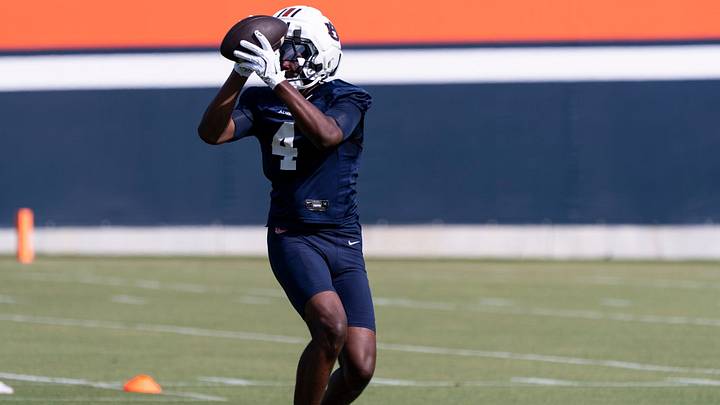 Auburn Tigers wide receiver Jeremiah Koger (4) is looking to build on his freshman season at USF next season. Auburn Tigers wide receiver Jeremiah Koger (4) is looking to build on his freshman season at USF next season.