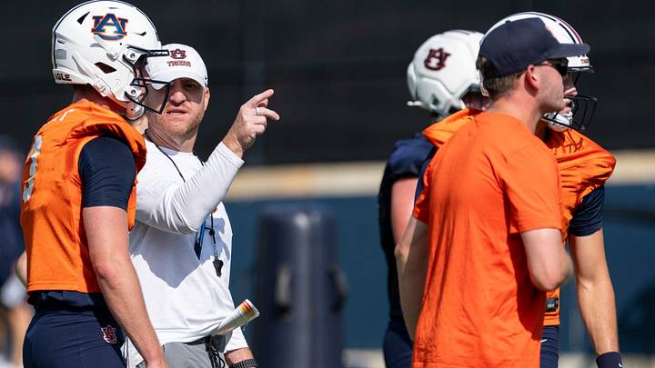 Auburn Tigers head coach Alex Golesh has three weeks until his debut against Baylor on Sept. 5. Auburn Tigers head coach Alex Golesh has three weeks until his debut against Baylor on Sept. 5.