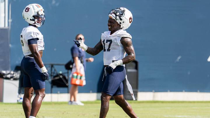 Auburn Tigers linebacker Xavier Atkins (17) was named to the Dick Butkus Award watchlist this week.