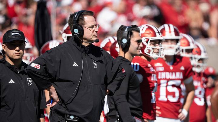 Indiana Head Coach Curt Cignetti during the Indiana versus Ohio State football game at Memorial Stadium on Saturday, Oct. 17, 2026. Indiana Head Coach Curt Cignetti during the Indiana versus Ohio State football game at Memorial Stadium on Saturday, Oct. 17, 2026.