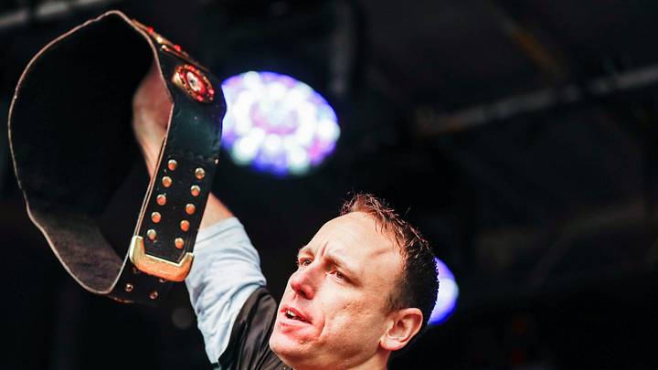 Joey Chestnut wins the sixth annual World Famous St. Elmo Shrimp Cocktail Eating Championship