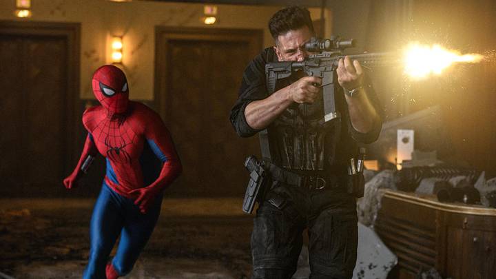 Spider-Man and The Punisher (Jon Bernthal) in Columbia Pictures SPIDER-MAN™: BRAND NEW DAY. Spider-Man and The Punisher (Jon Bernthal) in Columbia Pictures SPIDER-MAN™: BRAND NEW DAY.
