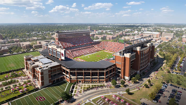 Renderings for Gaylord Family-Oklahoma Memorial Stadium