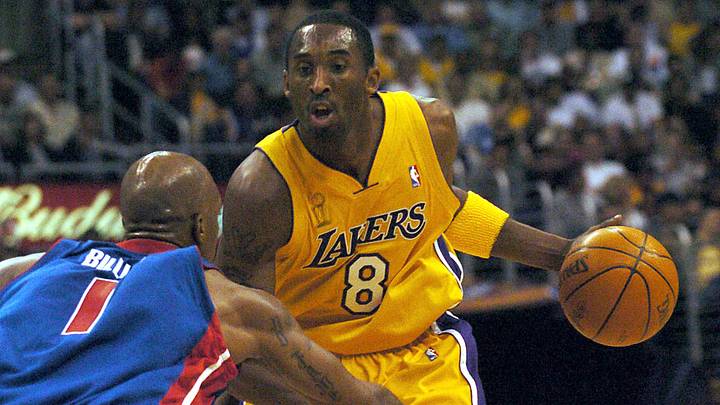 Los Angeles Lakers guard Kobe Bryant in the 2004 NBA Finals.