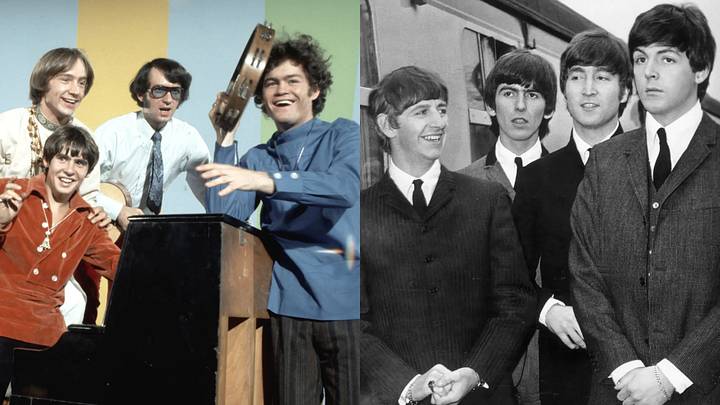 The Monkees and The Beatles, images side by side The Monkees and The Beatles, images side by side