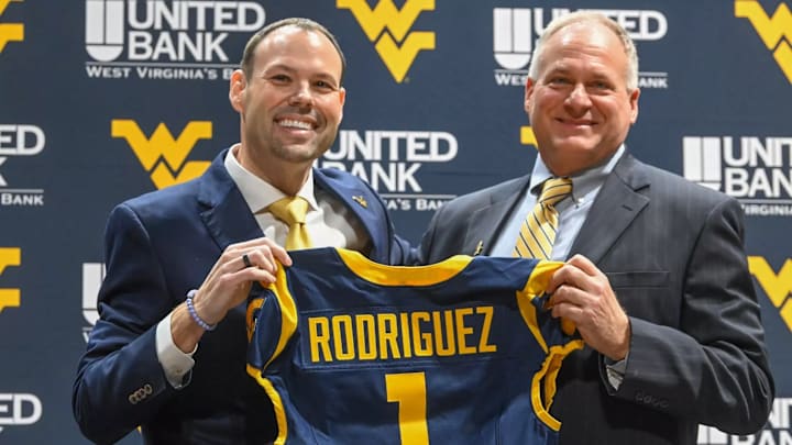 WVU Coach Rich Rodriguez is looking to make noise in the spring transfer portal.