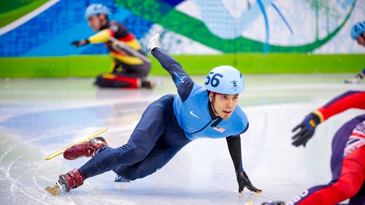 Apolo Ohno (racing here in Vancouver in 2010) built his legend at the 2002 Winter Olympics in Salt Lake City, which will return as hosts in 2034.