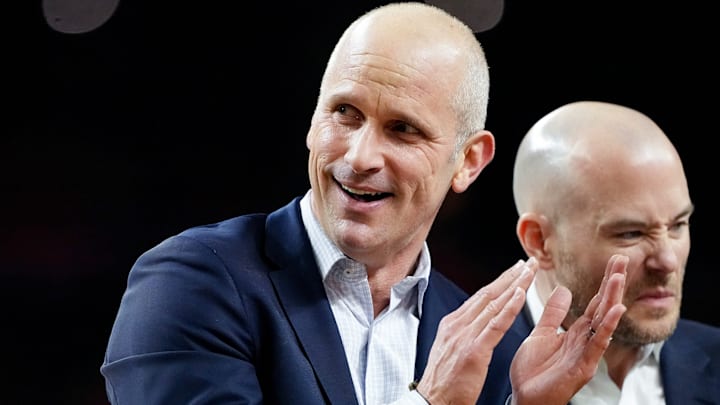 UConn coach Dan Hurley tries for the Huskies’ third title in four years. UConn coach Dan Hurley tries for the Huskies’ third title in four years.