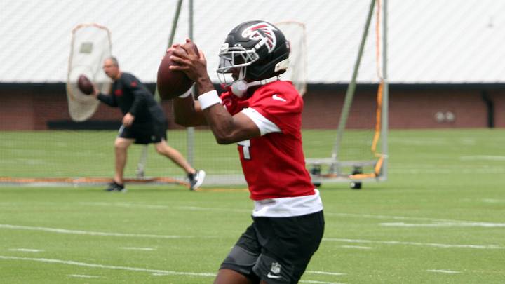Wide Receiver Jahan Dotson at Atlanta Falcons OTAs