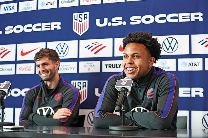 USMNT stars Weston McKennie and Christian Pulisic USMNT stars Weston McKennie and Christian Pulisic