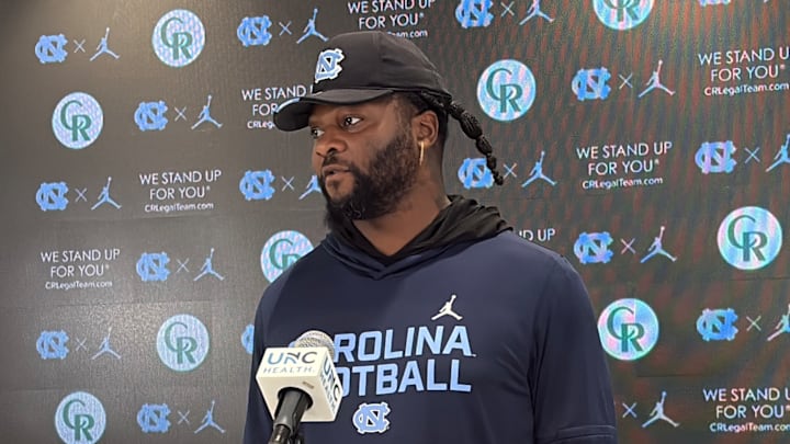 North Carolina linebackers coach Jamie Collins