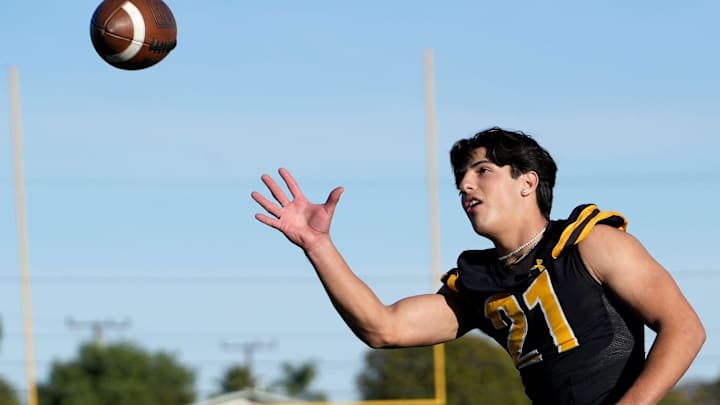 Newbury Park High wide receiver/free safety Shane Rosenthal is the Ventura County Star All-County Football Defensive Player of the Year on Friday, Dec. 8, 2023. Newbury Park High wide receiver/free safety Shane Rosenthal is the Ventura County Star All-County Football Defensive Player of the Year on Friday, Dec. 8, 2023.