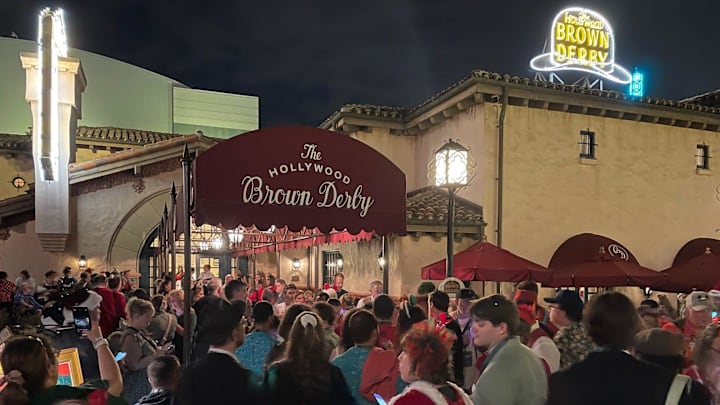 At 8:15 p.m. on opening night of Jollywood Nights at Disney's Hollywood Studios, crowds of guests