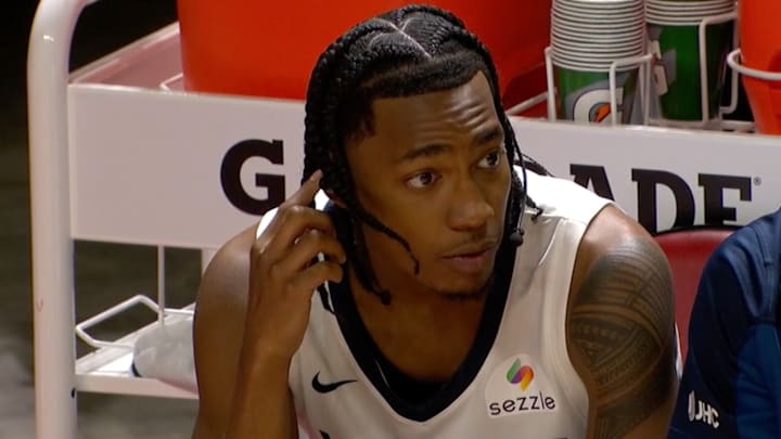 Rob Dillingham had an up-and-down first game of the 2025 Summer League for the Timberwolves. Rob Dillingham had an up-and-down first game of the 2025 Summer League for the Timberwolves.