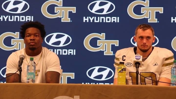 Georgia Tech LB EJ Lightsey & QB Haynes King Georgia Tech LB EJ Lightsey & QB Haynes King