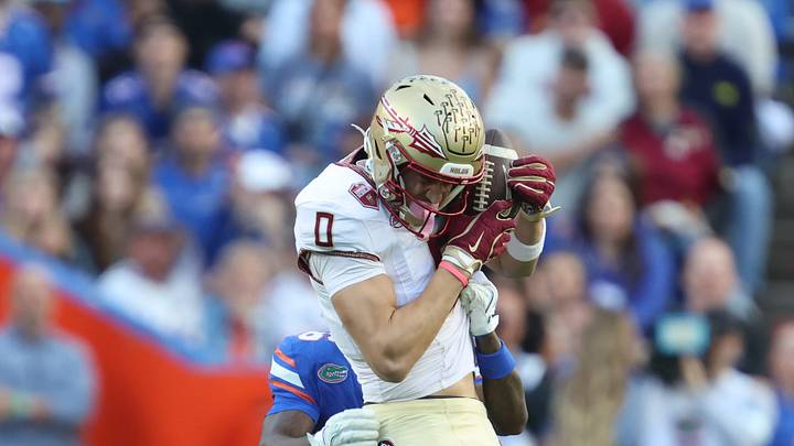 Florida State wide receiver Duce Robinson (0). Florida State wide receiver Duce Robinson (0).