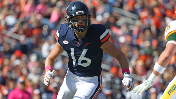 Tony Elliott says junior Trey McDonald has been the most improved linebacker so far in Virginia football fall camp. Tony Elliott says junior Trey McDonald has been the most improved linebacker so far in Virginia football fall camp.