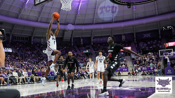 TCU Basketball v. Cincinnati, March 7, 2026. TCU Basketball v. Cincinnati, March 7, 2026.