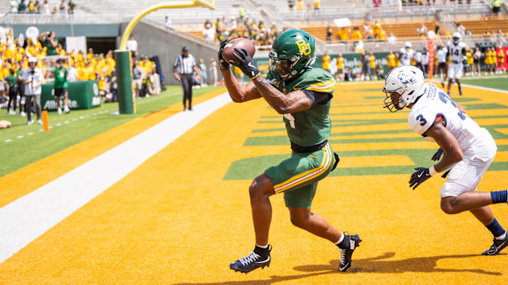 Louis Brown with the touchdown against Samford.