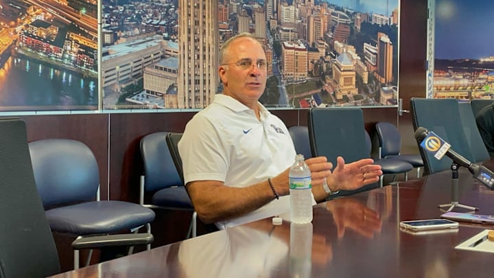 Pitt head coach Pat Narduzzi breaks down his rationale when it comes to utilizing analytics to make fourth down decisions. 