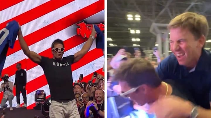 Tom Brady's WWE-inspired Entrance (with Eli Manning's "interference" in the Ring)
