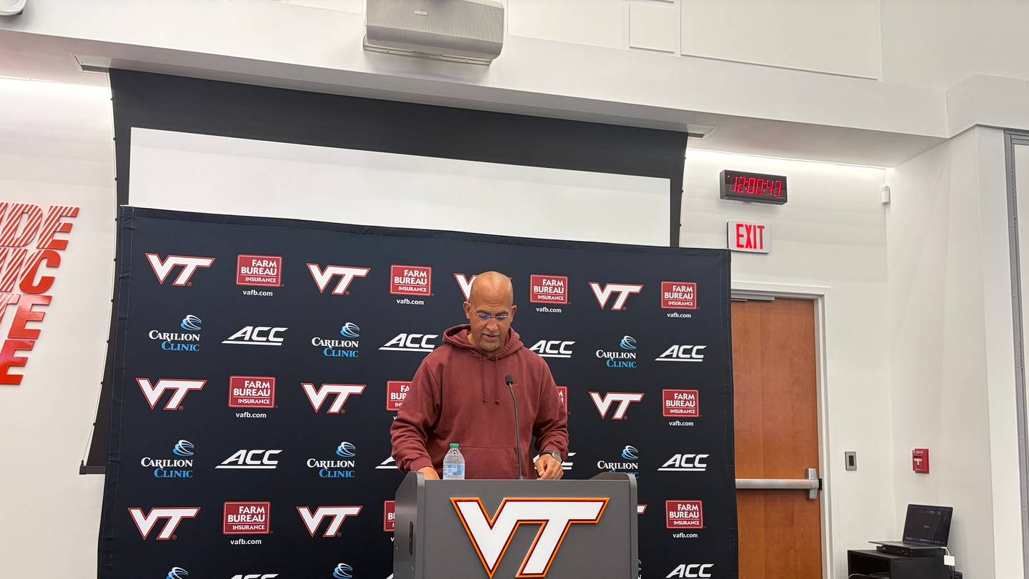 Five Notes From Virginia Tech Head Coach James Franklin's Sept. 7 Press Conference