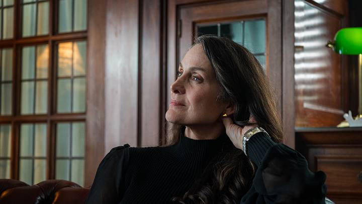 Carrie-Anne Moss in Yaga – Photo Credit: Crave/Christopher Lawrence