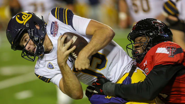 Fernando Mendoza is sacked during the 2023 Independence Bowl Fernando Mendoza is sacked during the 2023 Independence Bowl