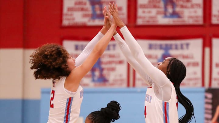 Monterey's Aaliyah Chavez (left) had 50 points and Ari Johnson added 18 as Lubbock Monterey downed Coronado to pick up its 25th win of the season on Jan. 7.