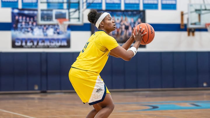 Wayne Memorial's Morgan Smith shoots during a Kensington Lakes Activities Association-East girls basketball game on Tuesday, Jan. 20, 2026. Wayne Memorial's Morgan Smith shoots during a Kensington Lakes Activities Association-East girls basketball game on Tuesday, Jan. 20, 2026.