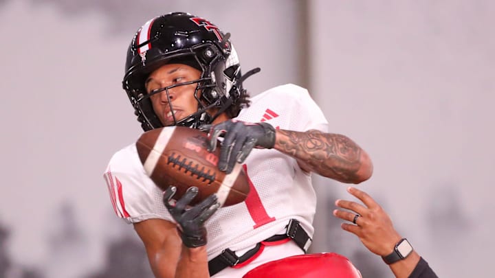 Texas Tech's Reggie Virgil goes through a drill during spring practice,