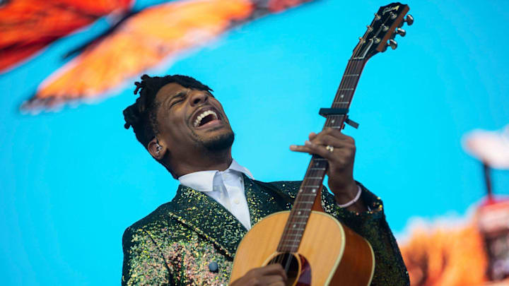 Jon Batiste performs at Bonnaroo in Tennessee.